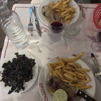 Bouillon Chartier - Mushrooms, steak, fries - French Near Me - Paris, 01