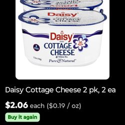 H-E-B - Daisy Cottage Cheese  Yay, extra protein!