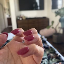 Urban Nails & Spa - Product on cuticles and she made me bleed. I couldn't run my fingers through my hair with out pulling my hair.