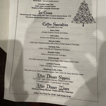 Roger Rocka's Dinner Theater - Menu - Dinner Theater Near Me - Fresno, California