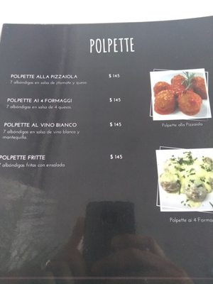 Menu photo 1 Pasta e Polpetta Playa del Carmen, ROO Menu photo 1 Pasta e Polpetta Playa del Carmen, ROO