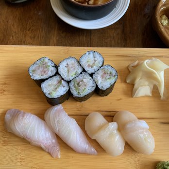 Eiji - Kampachi and Scallop Nigiri, Negi Hama - Sushi Bars Near Me - San Francisco, California