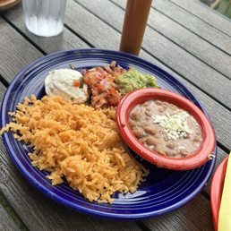 Rice and beans plate