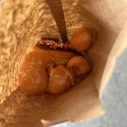 Christy's Donuts - $10 for two sprinkle donuts and 1 dozen donut holes (split between two kids)