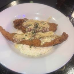 Catfish and grits Catfish and grits