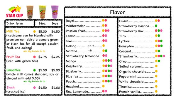 Menu photo 2 Star Cup Eau Claire, WI Menu photo 2 Star Cup Eau Claire, WI