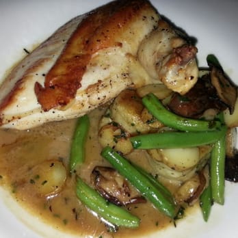 Big Grove Tavern - Spit-roasted Chicken, herb dumplings & green beans - New American Near Me - Champaign, Illinois Big Grove Tavern - Spit-roasted Chicken, herb dumplings & green beans - New American Near Me - Champaign, Illinois