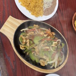 Chicken fajitas