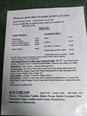 Menu photo 2 Mountain Outpost Morrilton, AR Menu photo 2 Mountain Outpost Morrilton, AR
