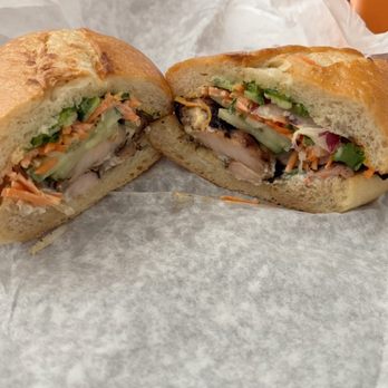 Wooly Pig - Five Spice Chicken Banh Mi - Sandwiches Near Me - San Francisco, California Wooly Pig - Five Spice Chicken Banh Mi - Sandwiches Near Me - San Francisco, California