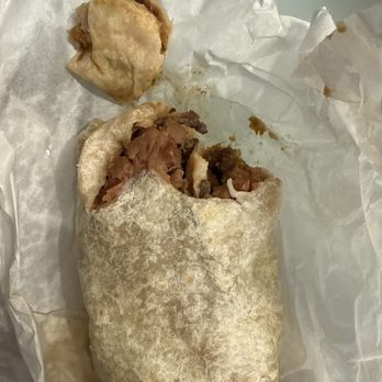 Monks Charburgers - Carne Asada Burrito with BEANS! - Burgers Near Me - Torrance, California