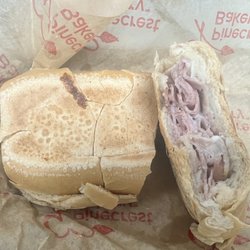 Pinecrest Bakery - Bird Road East - Tiny Cuban Sandwich. Has no pork, only ham. Very disappointing