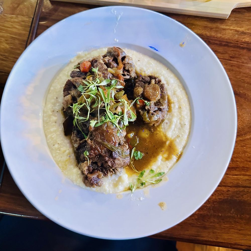 Tryst Kitchen + Cocktails - Oxtails and grits - Cajun/Creole Near Me - San Antonio, Texas Tryst Kitchen + Cocktails - Oxtails and grits - Cajun/Creole Near Me - San Antonio, Texas
