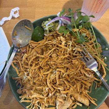 Chiang Rai - Dry Khao SOI with chicken - Thai Near Me - Long Beach, California Chiang Rai - Dry Khao SOI with chicken - Thai Near Me - Long Beach, California