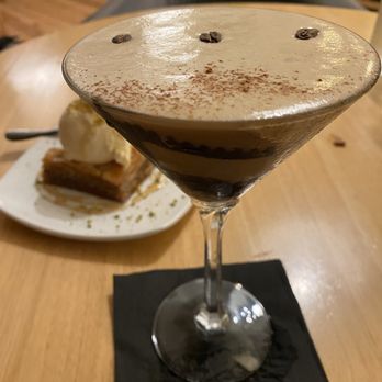 Stefari West Avenue - Delicious Tiramisu Martini with Baklava Dessert! YUM! Both sooo good! - Coffee & Tea Near Me - Kankakee, Illinois Stefari West Avenue - Delicious Tiramisu Martini with Baklava Dessert! YUM! Both sooo good! - Coffee & Tea Near Me - Kankakee, Illinois