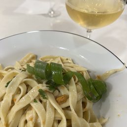 Sea urchin cooked in pasta from the mystery bag! Always fresh seafood.