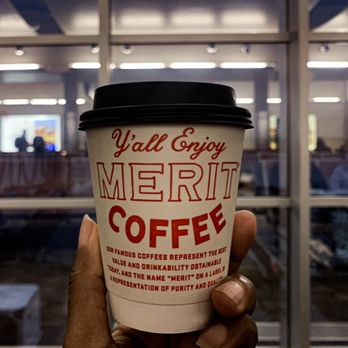 Merit Coffee - SAT Airport - My cortado - delicious! - Coffee & Tea Near Me - San Antonio, Texas