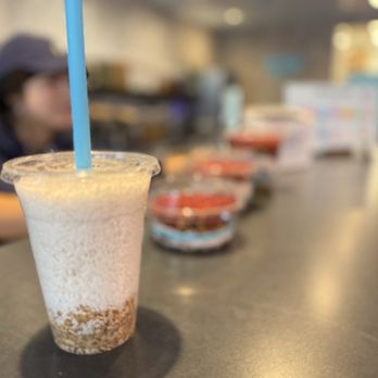 Elite Experience: Blue Bowl - Sample sizes on the counter - Yelp Events Near Me - Oceanside, California