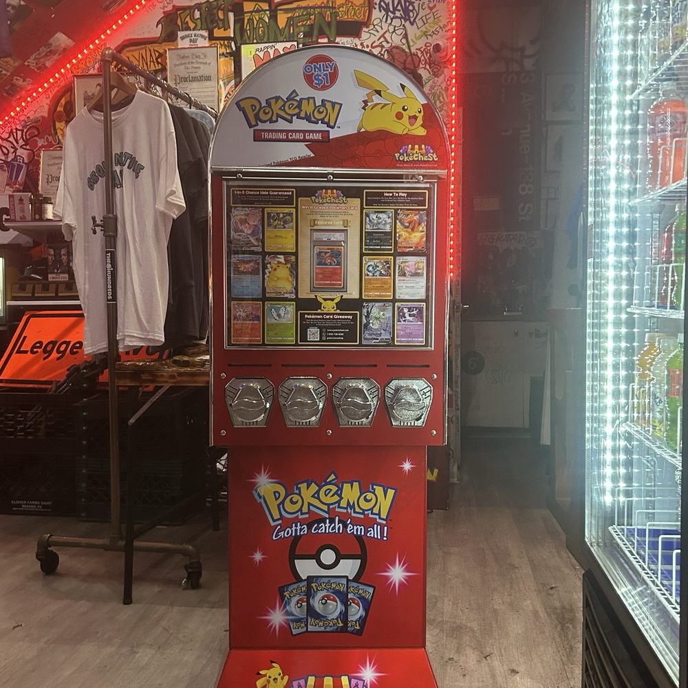 Bronx Native Shop - Pokemon Card Vending machine at Bronx Native. More fire. - Men's Clothing Near Me - Bronx, New York