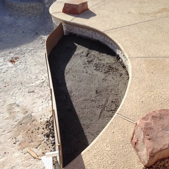 Aqua Caliente - This was supposed to be curved. I told them pegboard isn't a proper concrete form. They didn't care. - Pool & Hot Tub Service Near Me - Las Vegas, Nevada