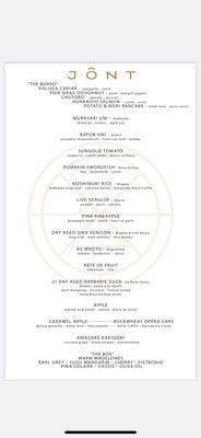 Menu photo 8 Jont Washington, DC, DC