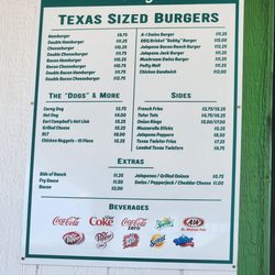 Myrtle's Burgers - Menu