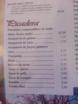 Menu photo 6 Los Almendros San Antonio, PR