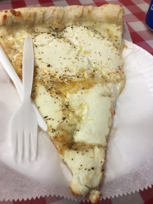 Photo of John & Joe's Pizzeria - Bronx, NY, US. White Pizza