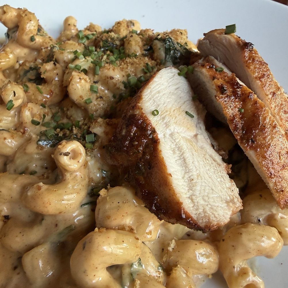 Gem Creole Saloon - Creamy blue cheese pasta w/chicken - Cajun/Creole Near Me - McMinnville, Oregon Gem Creole Saloon - Creamy blue cheese pasta w/chicken - Cajun/Creole Near Me - McMinnville, Oregon