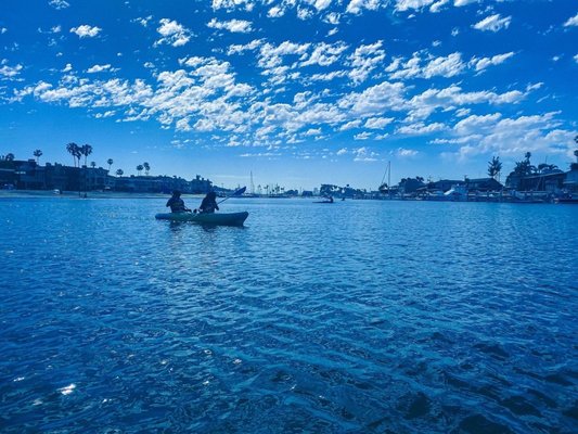 Kayaks On the Water by null
