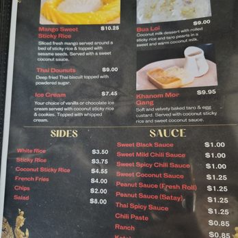 Sirinna’s Thai Kitchen - Menu as of August 2026 - Thai Near Me - Summerville, South Carolina