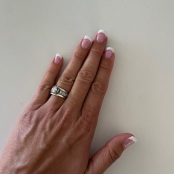 Serenity Nail & Spa - Pink and white dip powder, overlay on my real nails. - Nail Salons Near Me - La Mesa, California Serenity Nail & Spa - Pink and white dip powder, overlay on my real nails. - Nail Salons Near Me - La Mesa, California