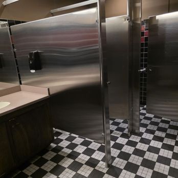 The Olde Theater Diner - Ladies is two stalls & sinks. Paper towels. - Diners Near Me - Coventry, Rhode Island