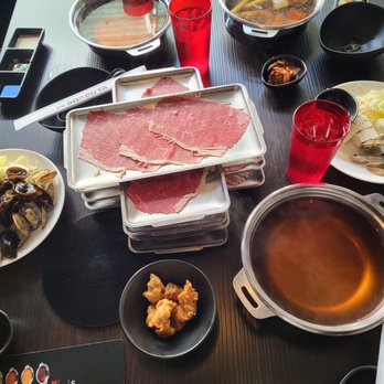 Shabuya - A variety of veggies seafood and meat - Hot Pot Near Me - Honolulu, Hawaii