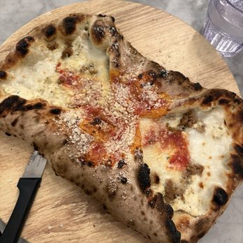 Buona Forchetta - Kira calzoni with ricotta and sausage was gigantic but surprisingly very light. - Pizza Near Me - San Marcos, California Buona Forchetta - Kira calzoni with ricotta and sausage was gigantic but surprisingly very light. - Pizza Near Me - San Marcos, California