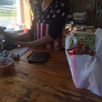 Jack's Market - Friendly Amish girl at the counter...ok maybe she wasn't Amish but a lot of stuff they sell is made by the Amish. - Grocery Near Me - Hebron, Maryland
