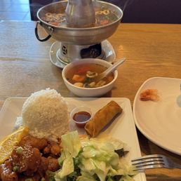 Orange Chicken lunch special Mon-Fri 11am-3pm is really good Orange Chicken lunch special Mon-Fri 11am-3pm is really good