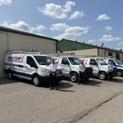 Absotemp Climate Control - Technicians stop to pose in front of our building in Commerce, MI.