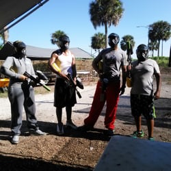 Paintball World Sports Complex - They should be in school but instead their shooting eachother in the butt with paintballs