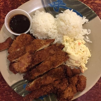 Asahi Grill - Chicken Katsu with tonkatsu sauce - Breakfast & Brunch Near Me - Honolulu, Hawaii