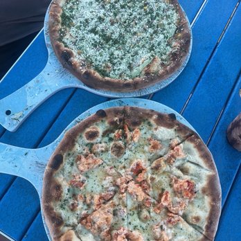 Seaside Cafe - The Seaside Café Signature Pizza - Lobster Bianca Duval Street Corn - Pizza Near Me - Key West, Florida