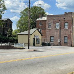 McClain's Barbershop - View from closest intersection.