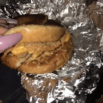 Five Guys - They screwed up my grilled cheese, literally burnt It and to make it worse you can see the turned the bun inside out... (HOW!?) - Burgers Near Me - Pleasant Hill, California