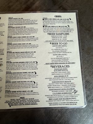 Menu photo 5 The Filling Station Microbrewery Traverse City, MI