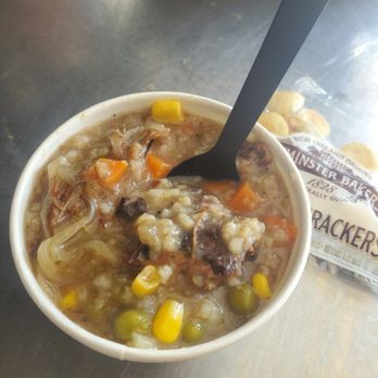 B'more Bites - Tipper Soup: Smoked Beef slow cooked in a homemade au jus turned into a vegetable rice soup. - Food Trucks Near Me - Show Low, Arizona B'more Bites - Tipper Soup: Smoked Beef slow cooked in a homemade au jus turned into a vegetable rice soup. - Food Trucks Near Me - Show Low, Arizona