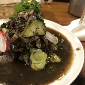 Coni'Seafood - Off menu special. Raw shrimps in amazing black sauce. Super fresh and tasty - Seafood Near Me - Los Angeles, California