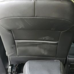 DAMAGES TO THE SEAT BY THE WAY THAT CALIBER PLACED PARTS INTO THE VEHICLE AFTER IT WAS REINSPECTED BY GEICO AND DECLARED "REPAIRABLE" DAMAGES TO THE SEAT BY THE WAY THAT CALIBER PLACED PARTS INTO THE VEHICLE AFTER IT WAS REINSPECTED BY GEICO AND DECLARED "REPAIRABLE"