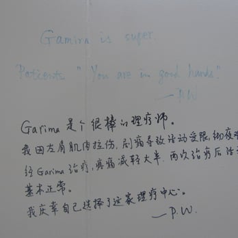 Healing HandZ Physical Therapy - Testimonial by Ping Wang. - Physical Therapy Near Me - Edison, New Jersey
