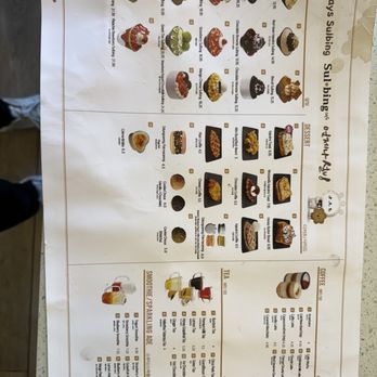 Sulbing Cafe - Menu May 2025 - Cafes Near Me - Mountain View, California