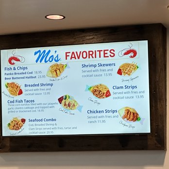 Mo's Seafood & Chowder - Favorites Menu - Seafood Near Me - Portland, Oregon